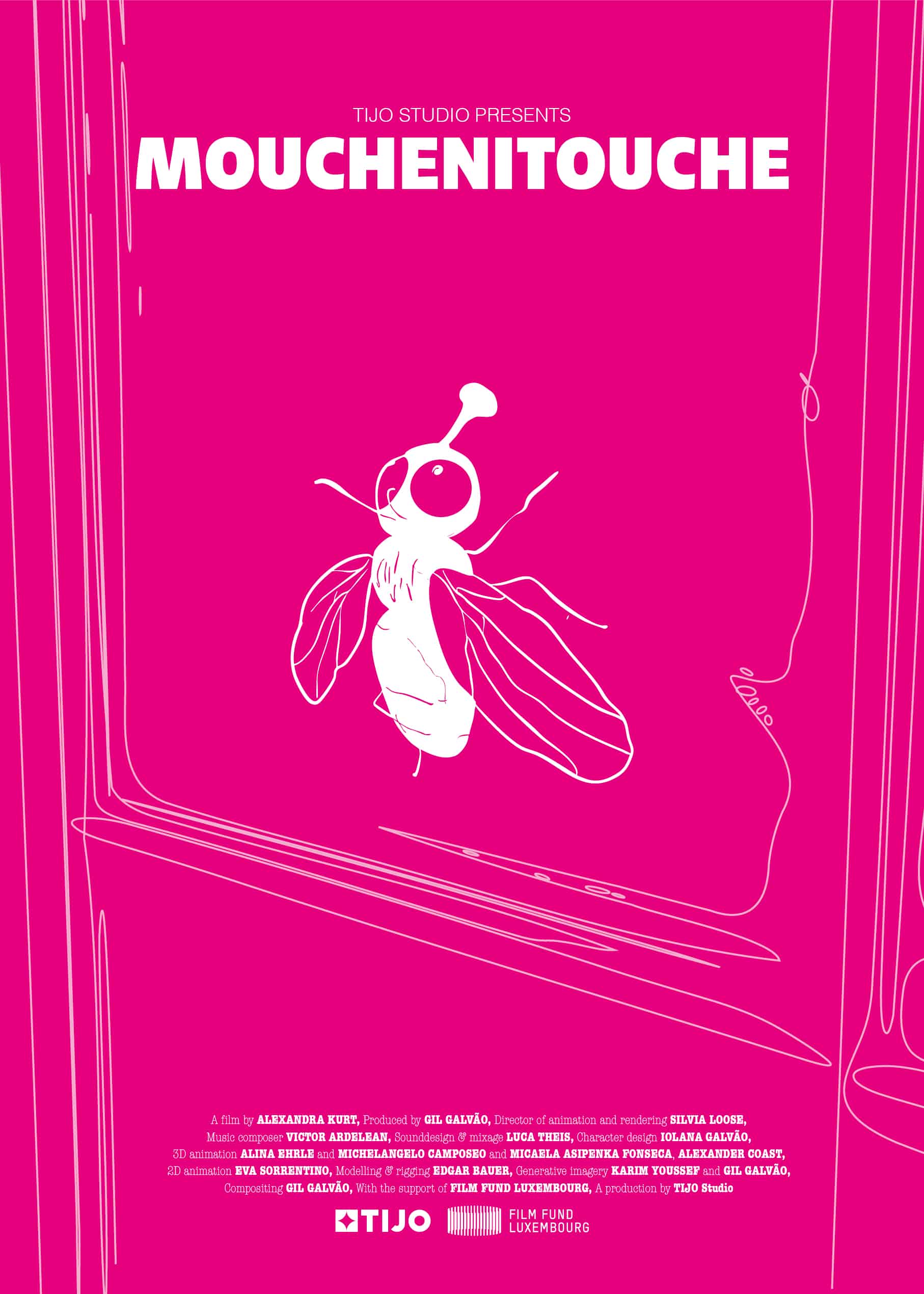 Mouchenitouche-TIJO-A3_Poster #1 Rose